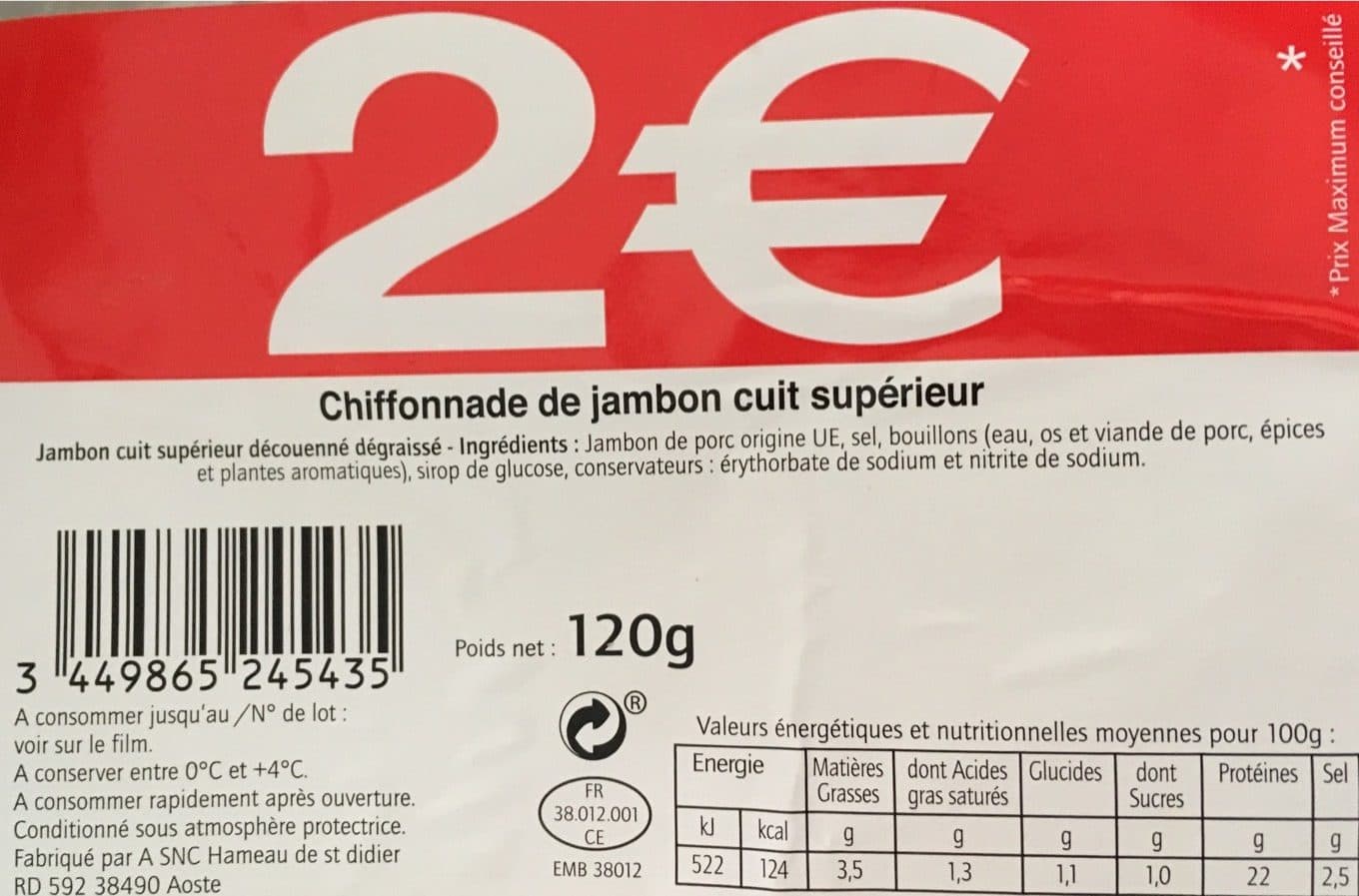 Casino Chiffonnade de Jambon Cuit Supérieur packshot