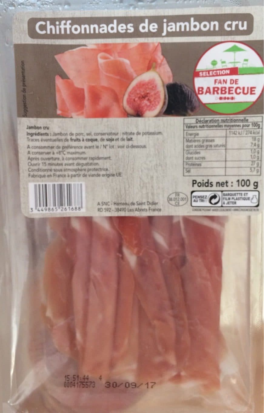Lidl Chiffonnade de Jambon cru packshot