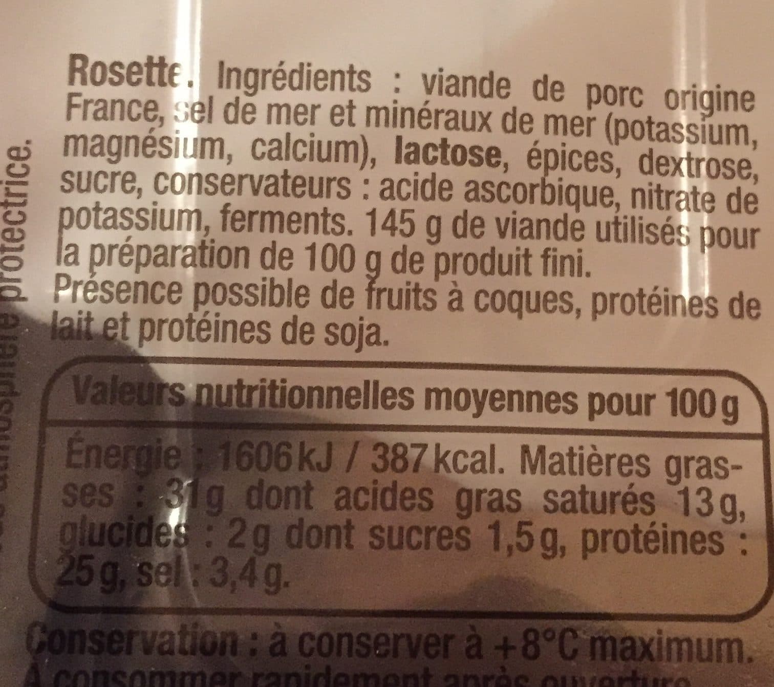 Cochonou Rosette grande tranche packshot