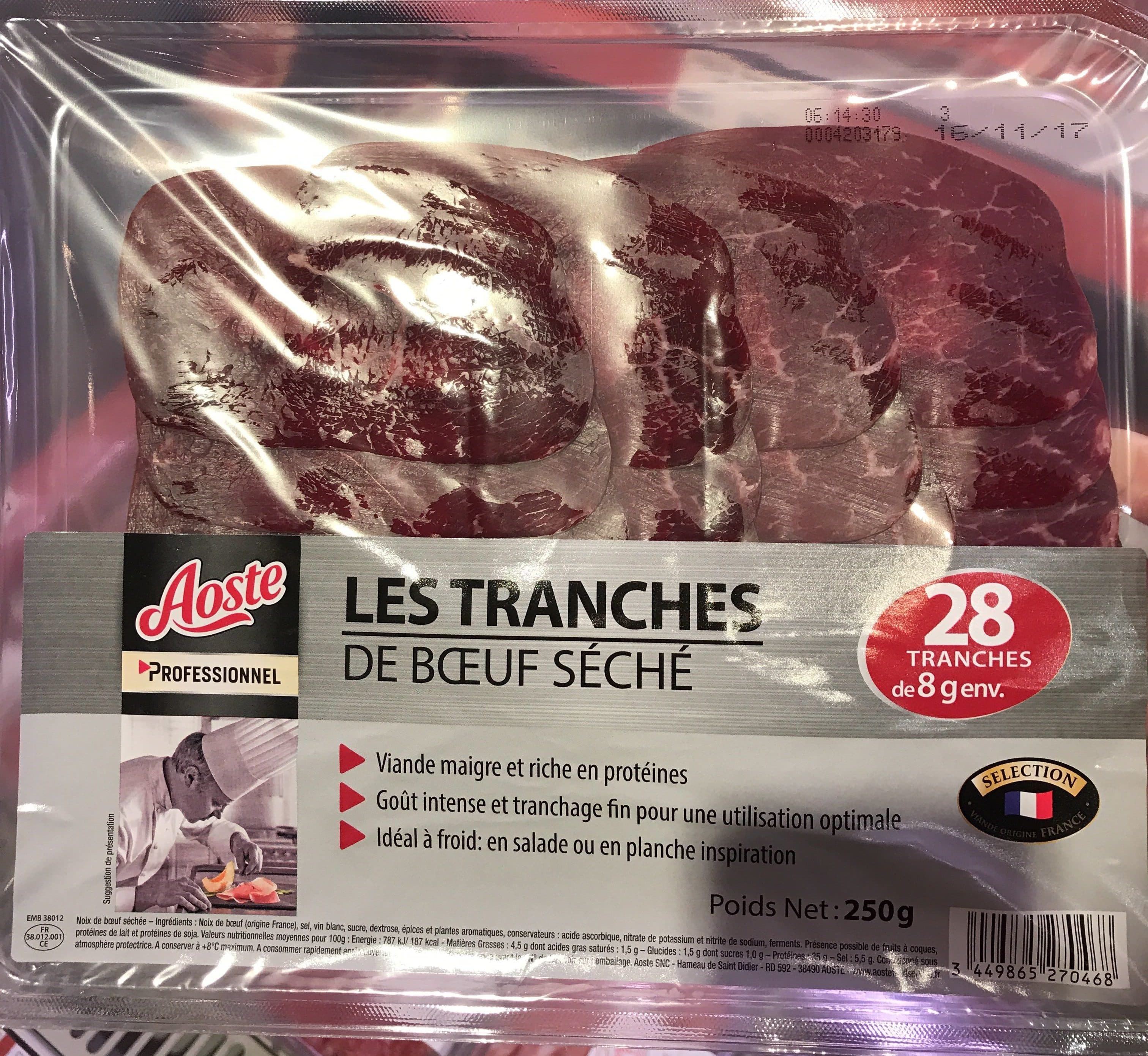 Aoste Les Tranches de Bœuf Séché packshot