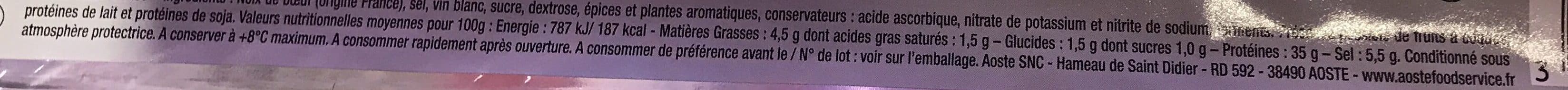 Aoste Les Tranches de Bœuf Séché packshot
