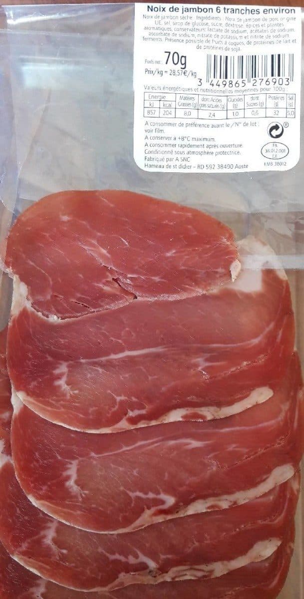 Open Food Facts Noix de jambon packshot