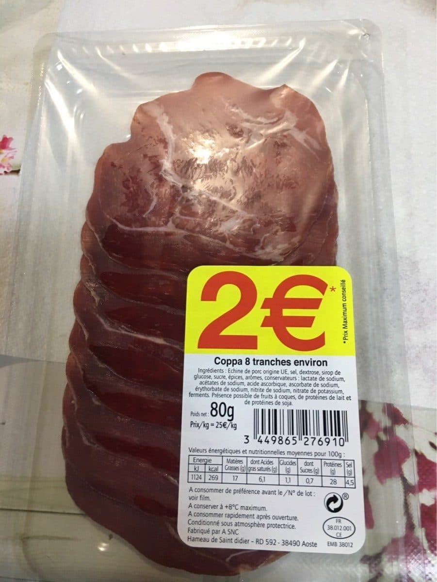 Open Food Facts Coppa packshot