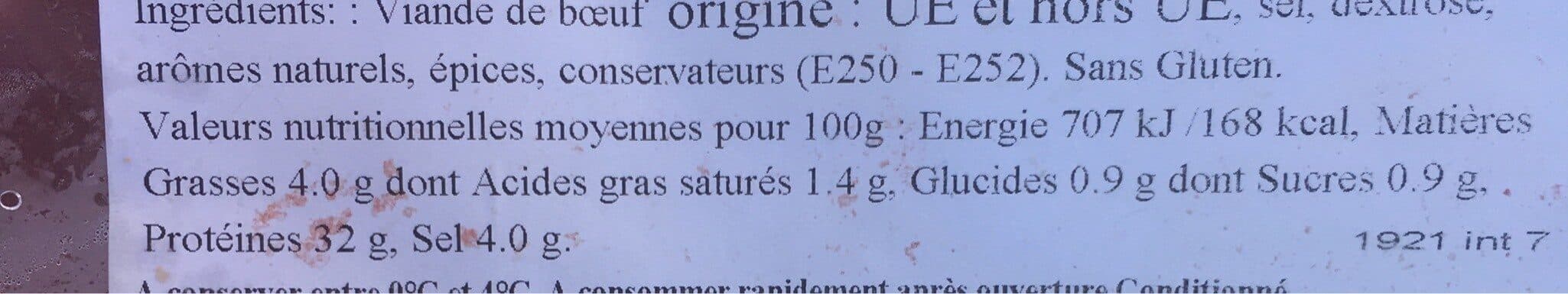 Open Food Facts Bresaola italienne packshot