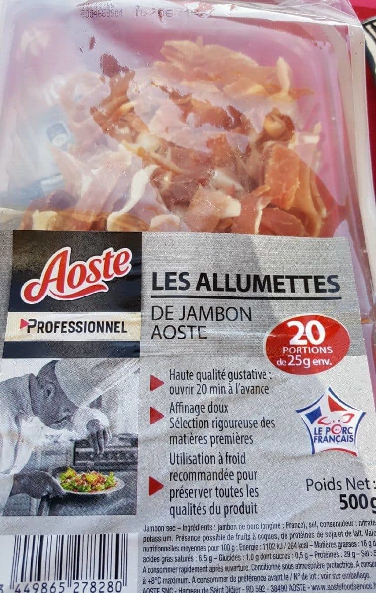 Aoste Allumettes de jambon d'Aoste packshot
