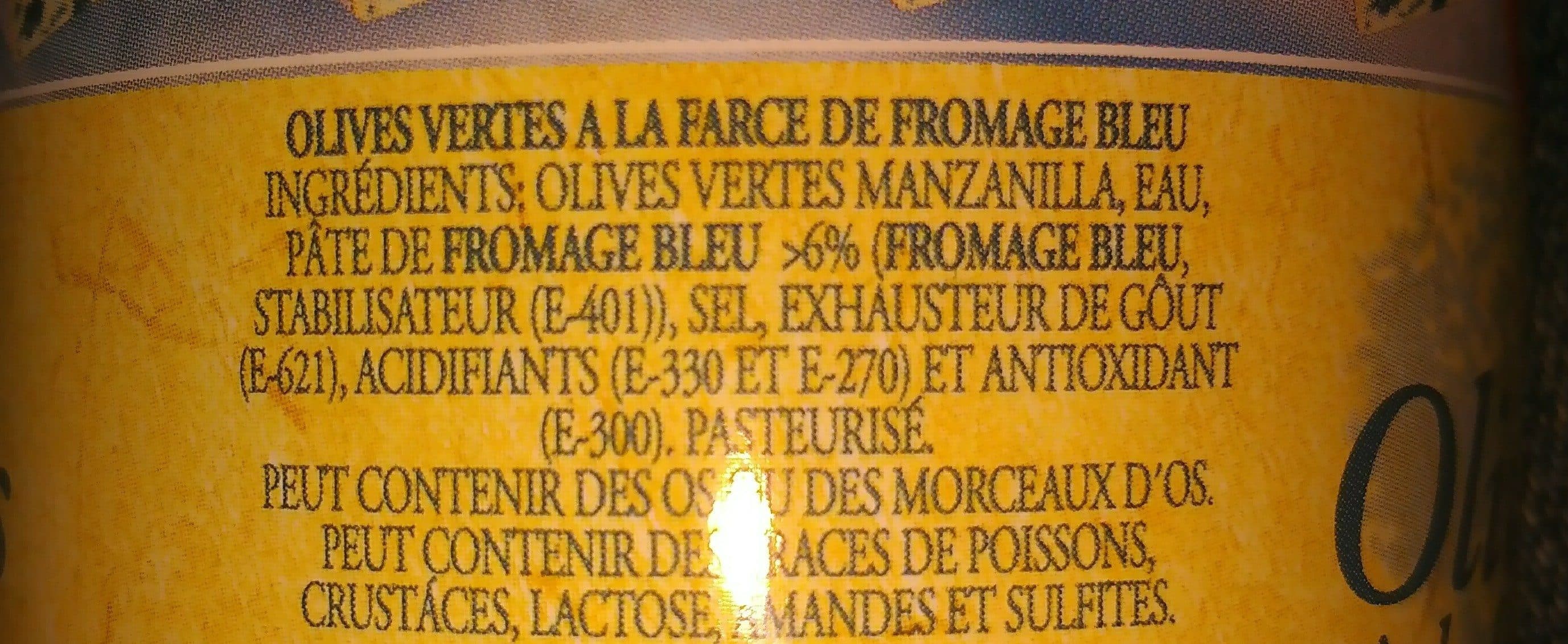 La Ciota Olives vertes au bleu packshot