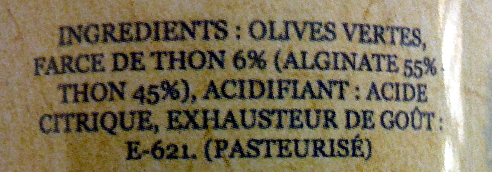 La ciota Olives vertes à la farce de Thon packshot