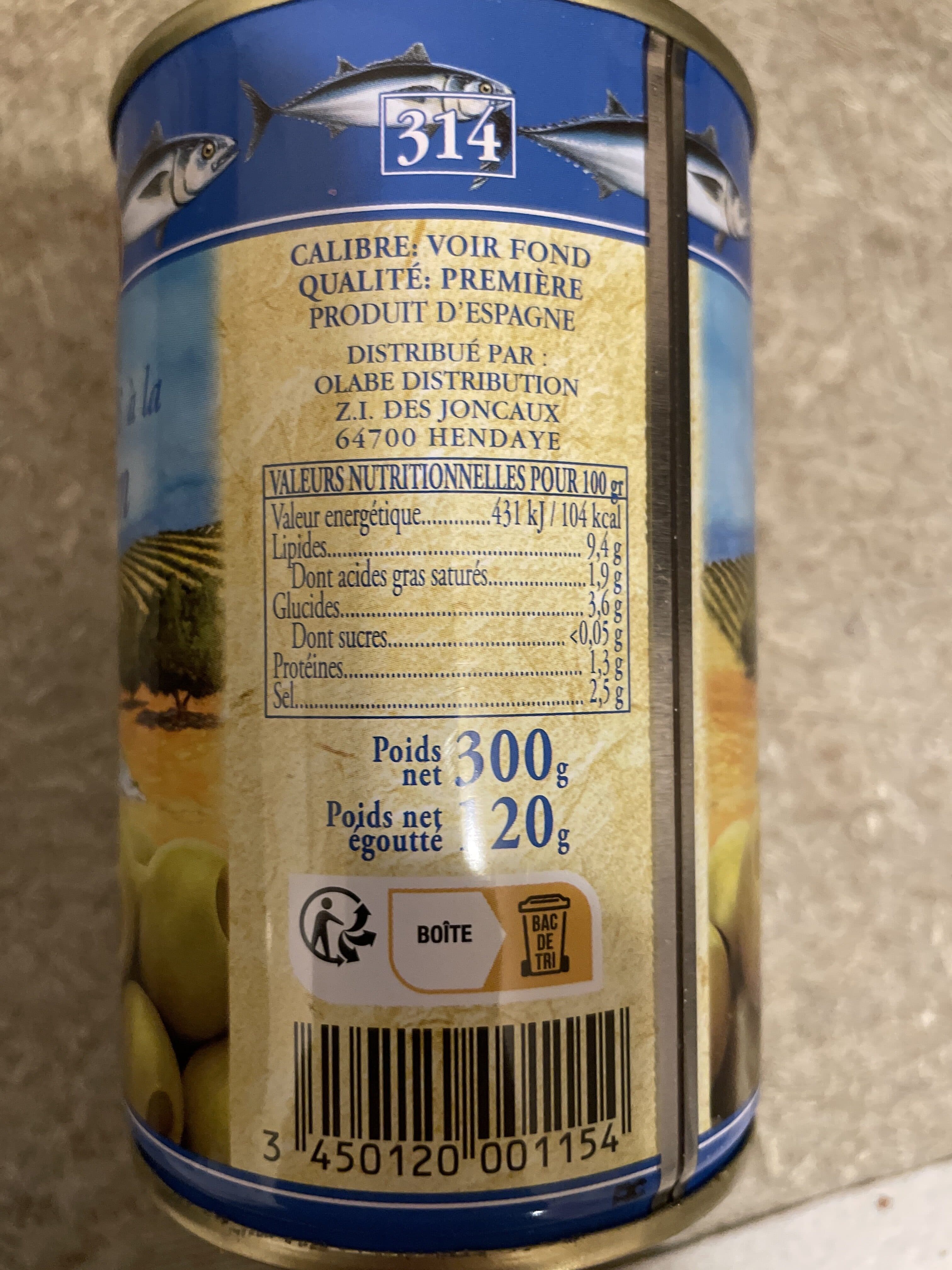 La ciota Olives vertes à la farce de Thon packshot