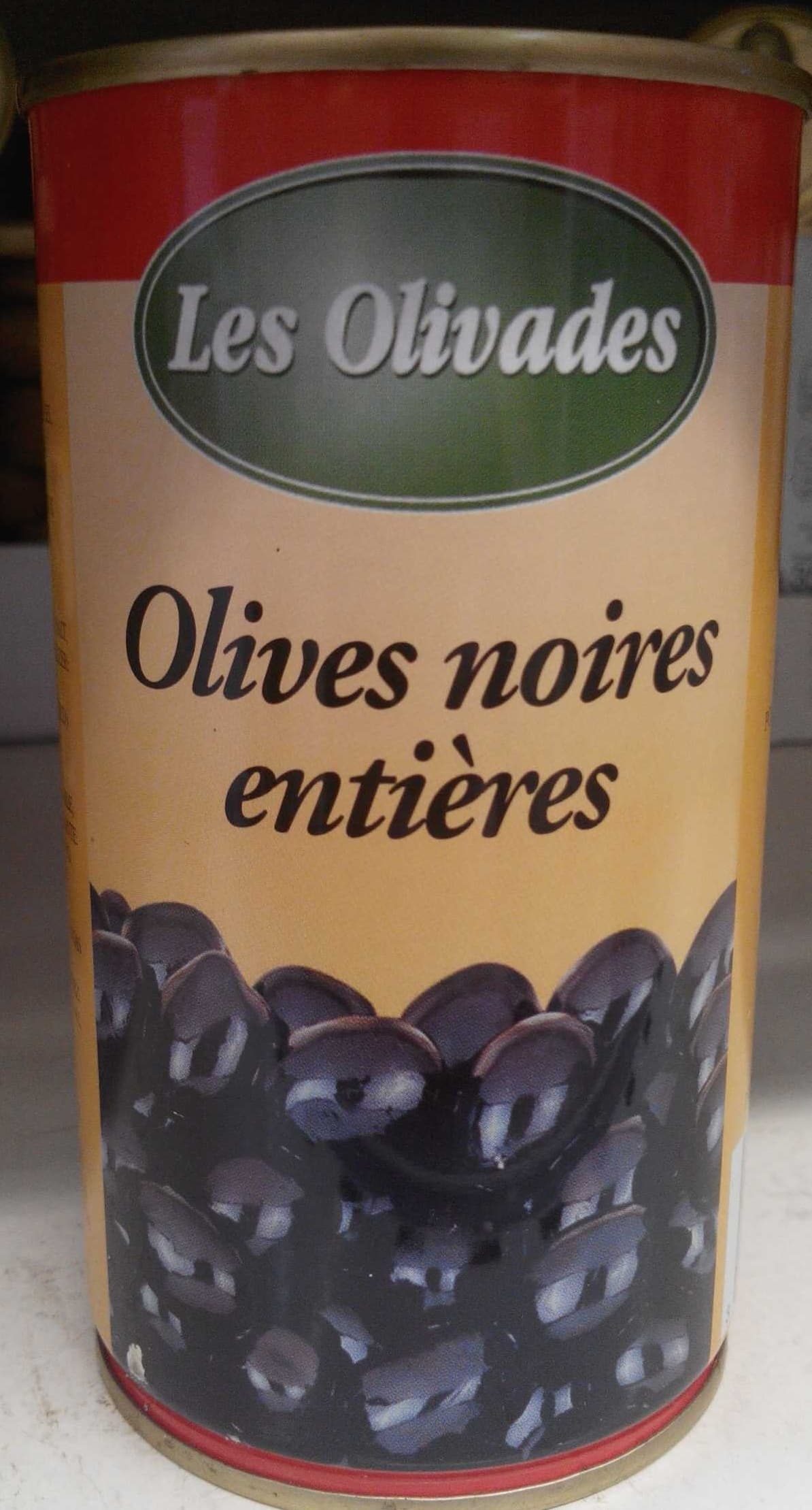 Les Olivades Olives noires entières packshot