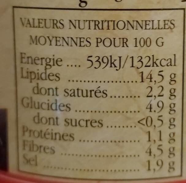 La Ciota olives noires dénoyautées packshot