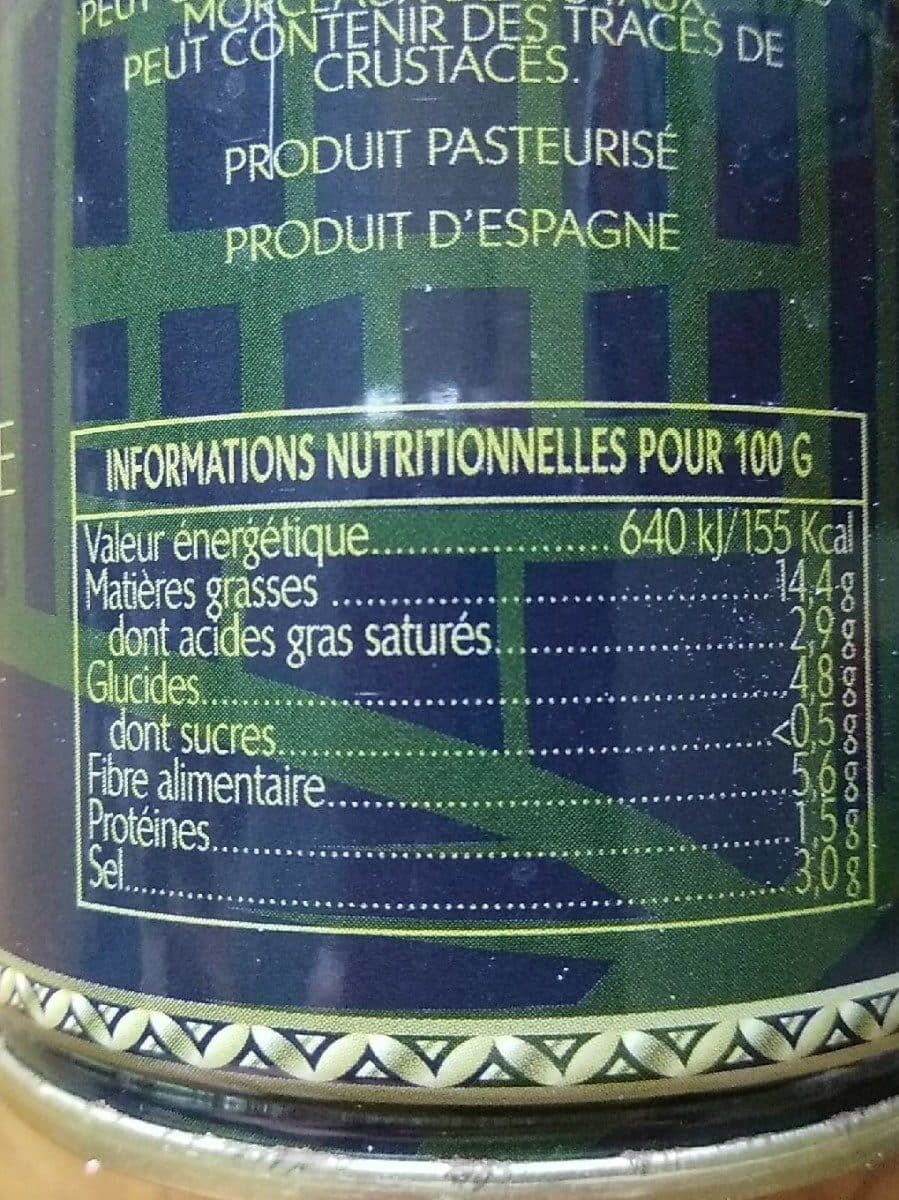 Open Food Facts Olive a la farce de chorizo packshot