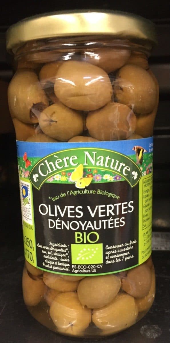 Open Food Facts Olives vertes bio packshot