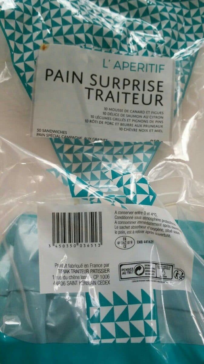 Tipiak Pain surprise traiteur packshot