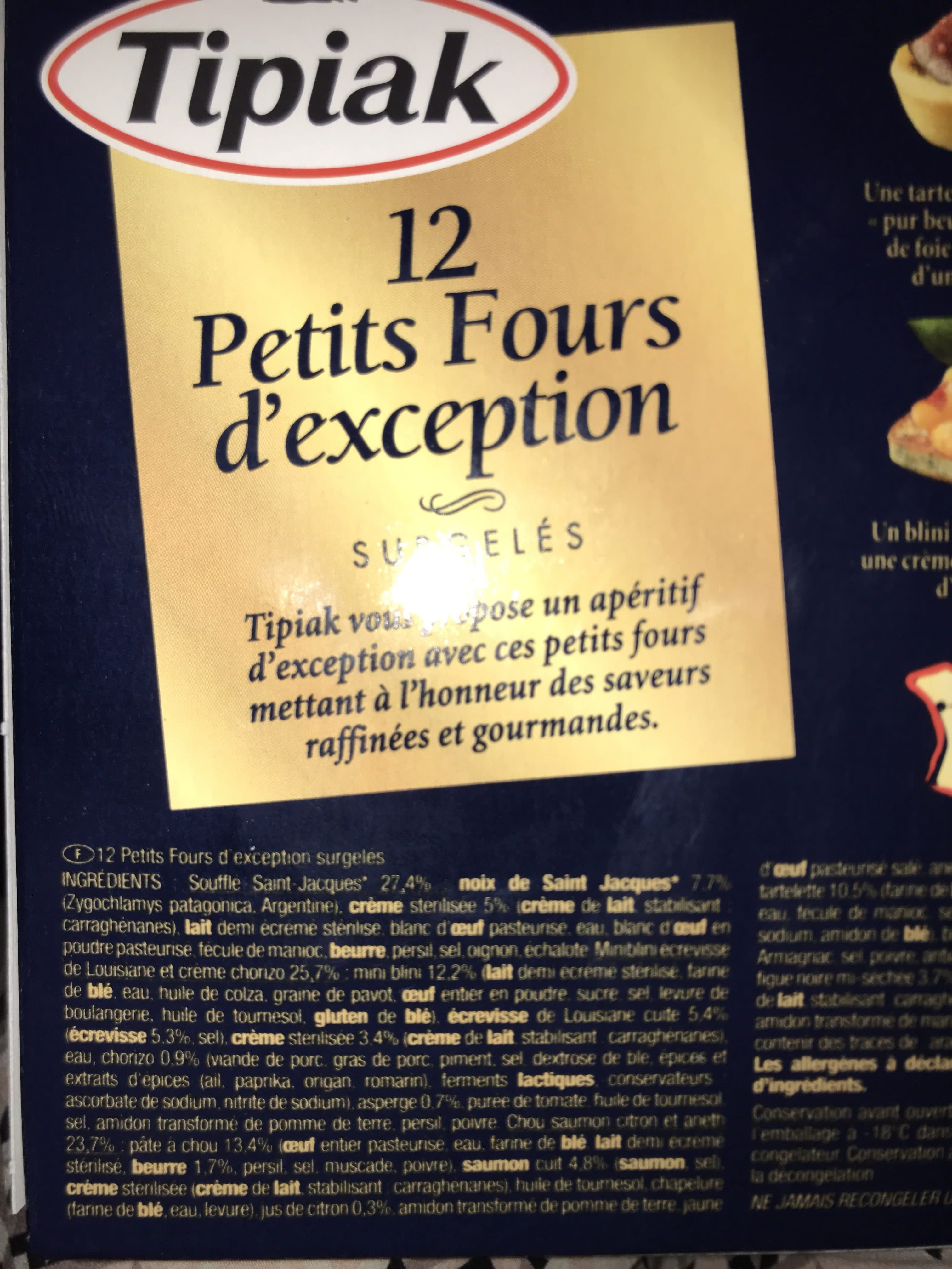Tipiak Petits fours d’exception packshot