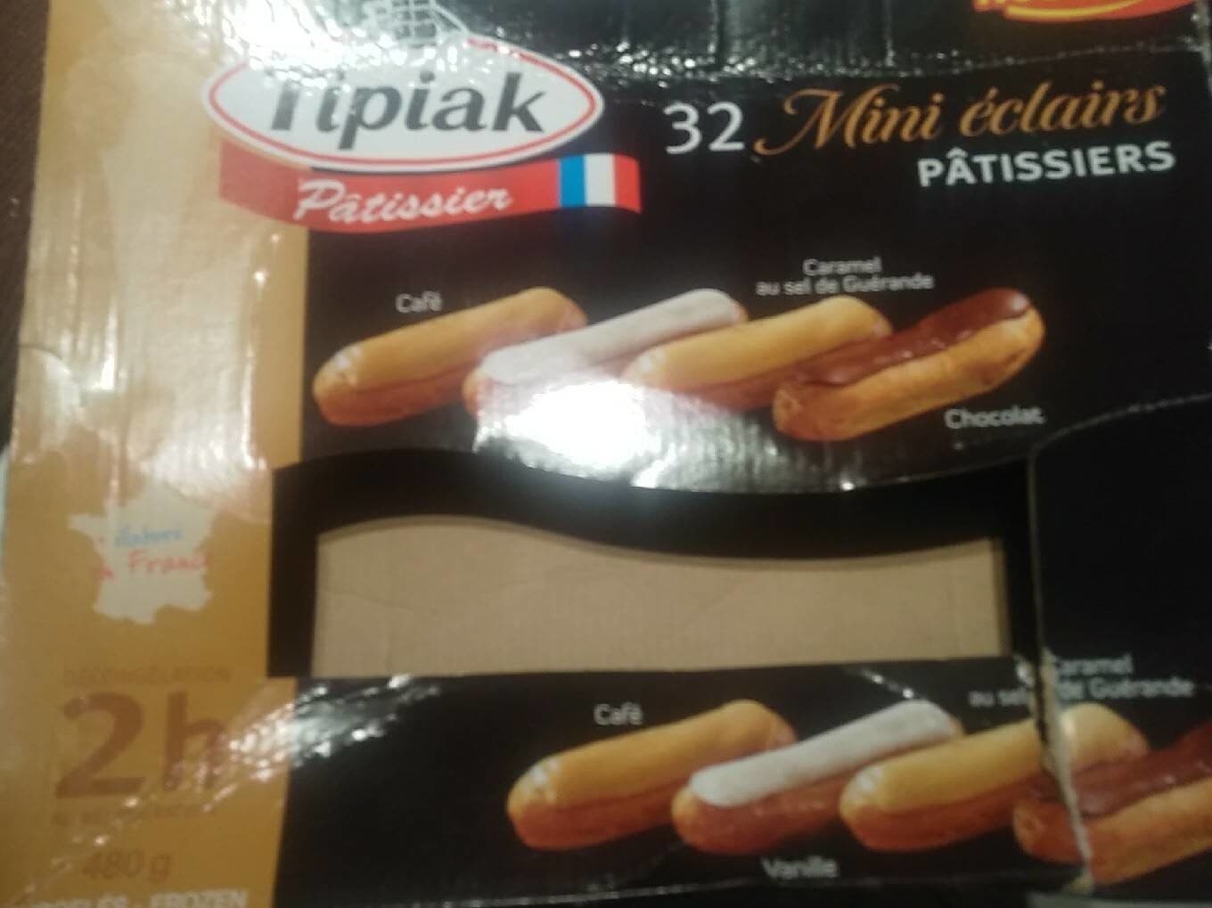 Tipiak Mini éclairs pâtissiers packshot