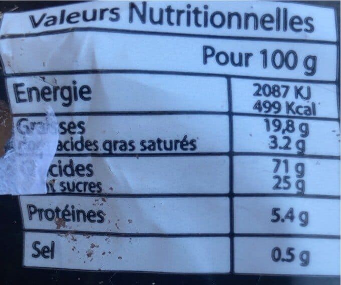 Open Food Facts Cujuelle di Calenzana packshot