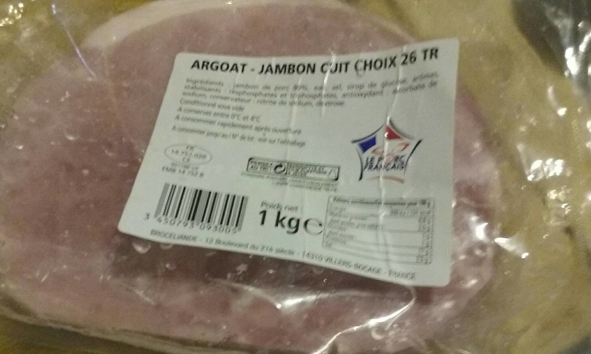 Argoat Jambon DD Choix (26 Tranches) packshot