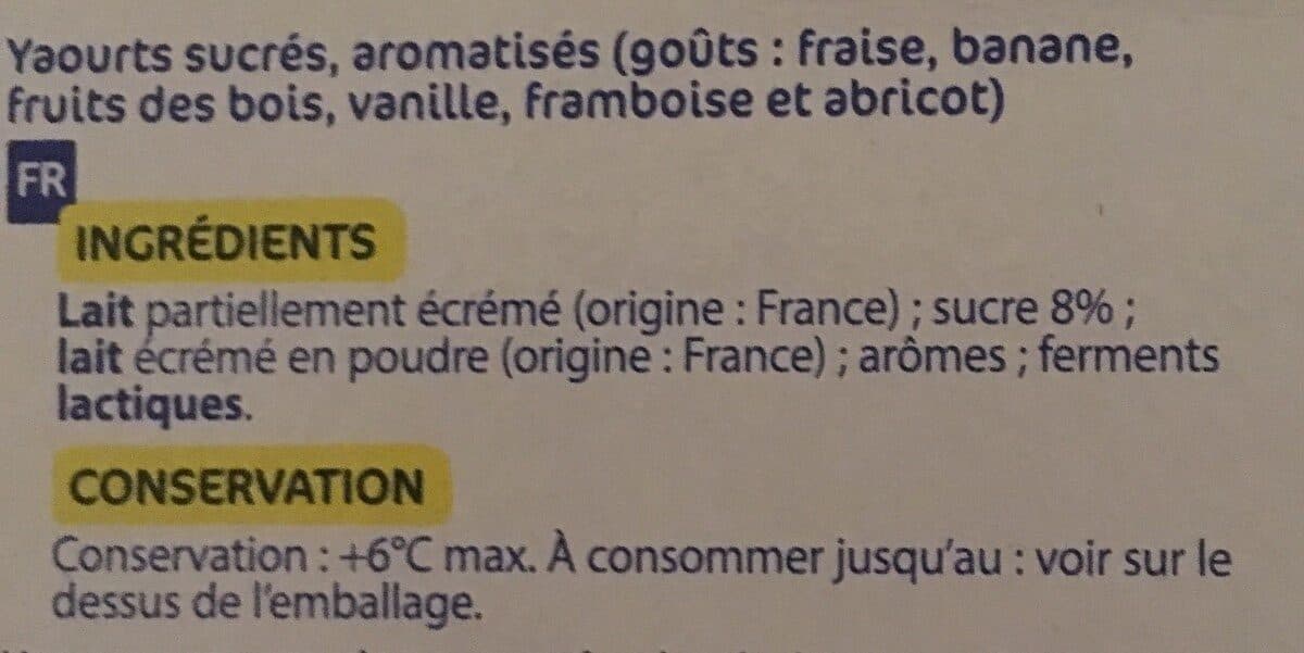 Eco+ Yaourts sucrés aromatisés packshot