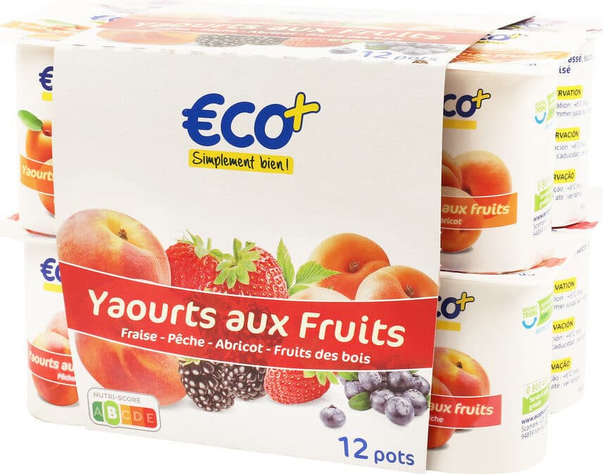 Eco+ Yaourts aux fruits packshot