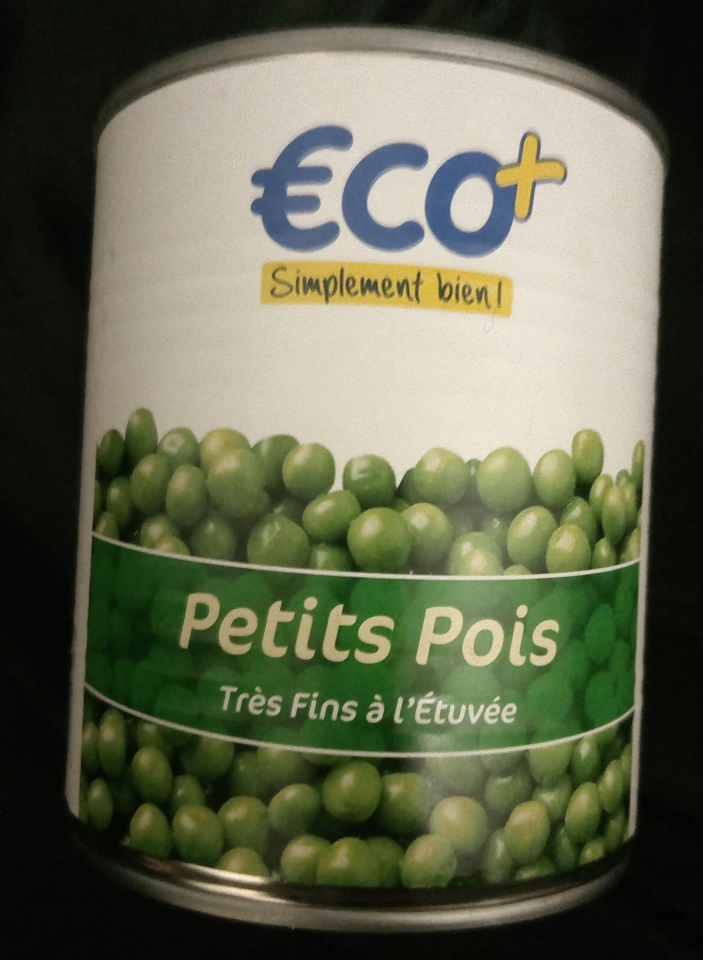 ECO+ - E.LECLERC Petits pois très fins à l'étuvée packshot
