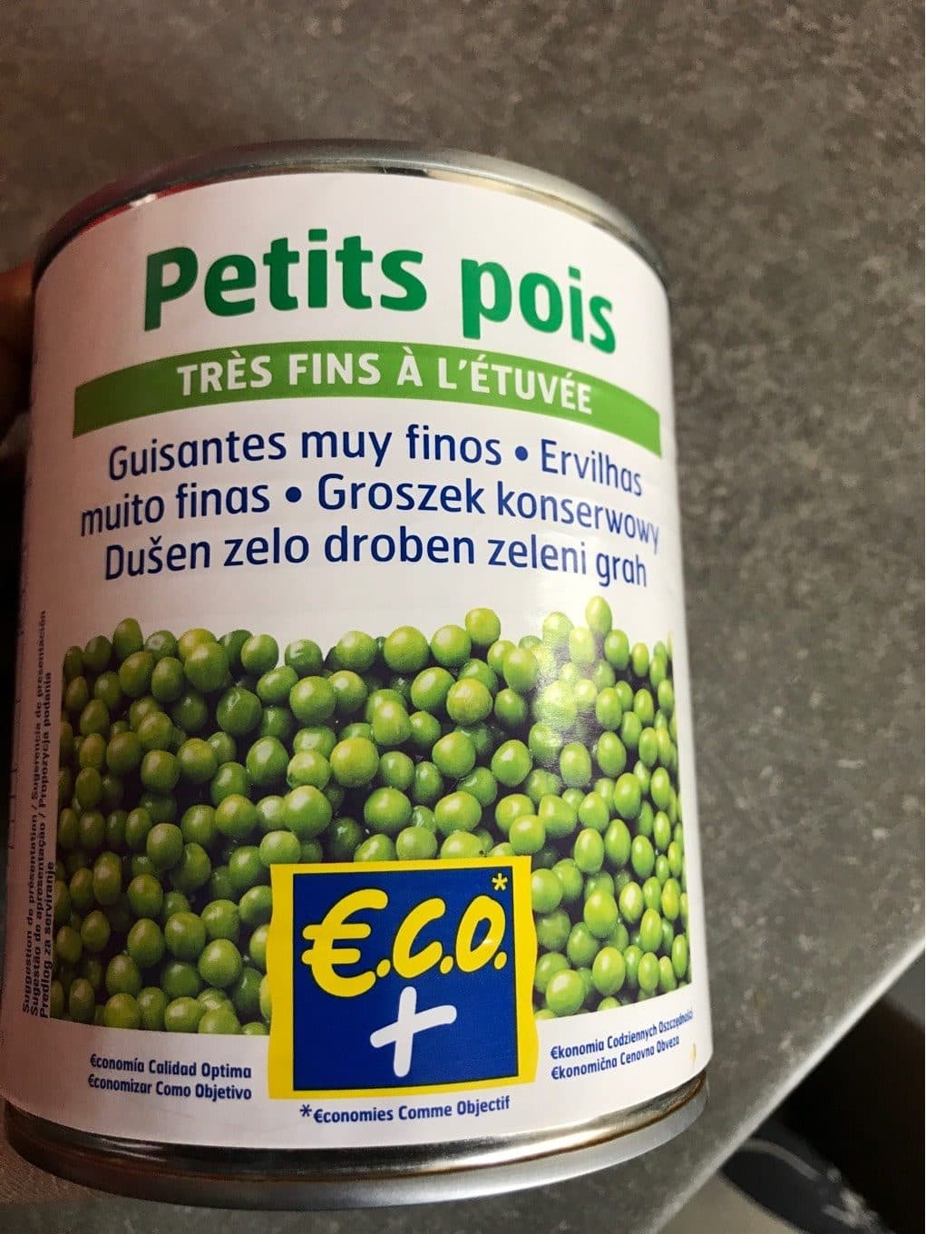 ECO+ - E.LECLERC Petits pois très fins à l'étuvée packshot