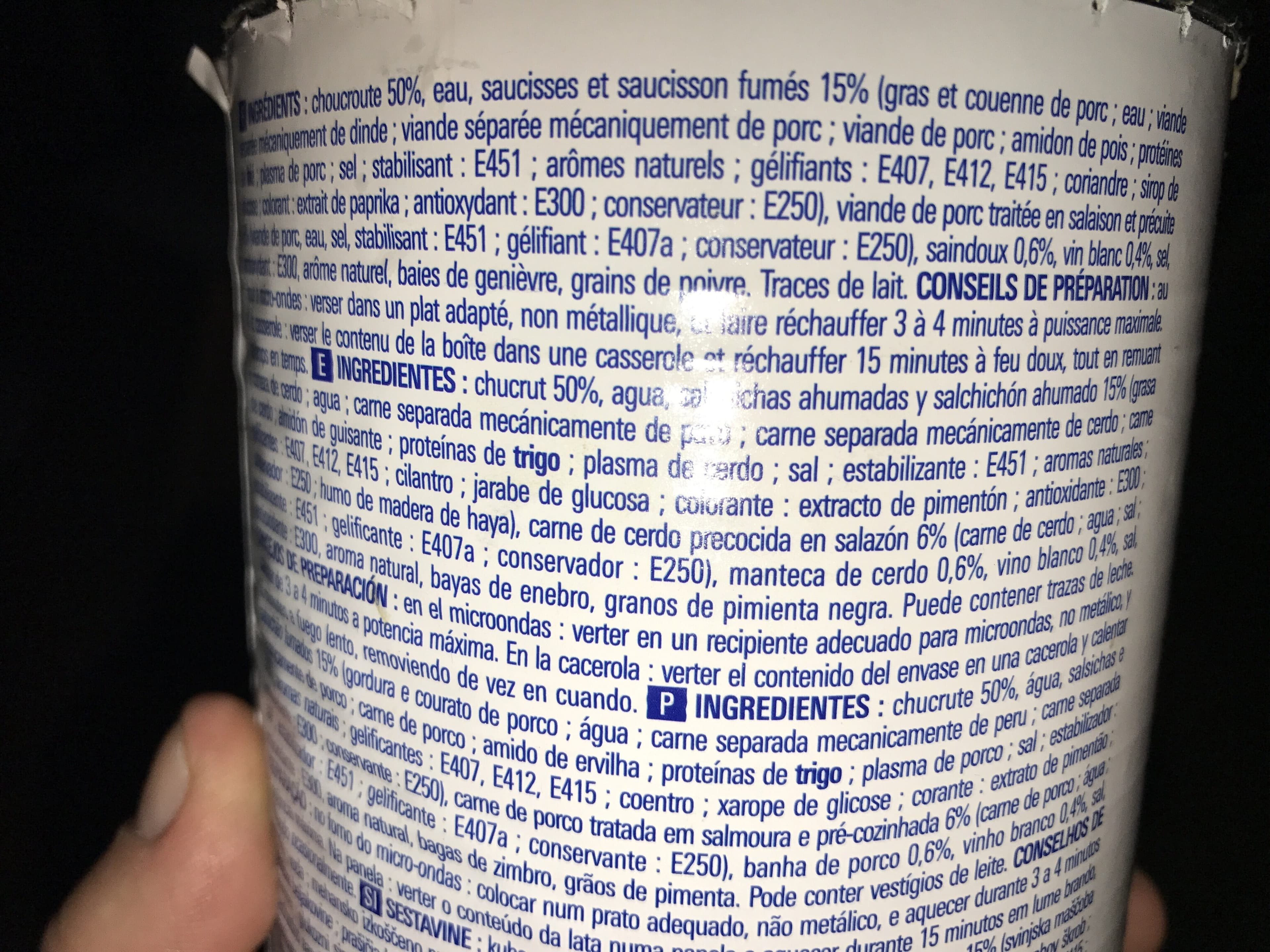 Marque Repère Choucroute Garnie packshot
