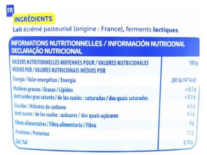 ECO PLUS Fromage blanc 0% MG packshot