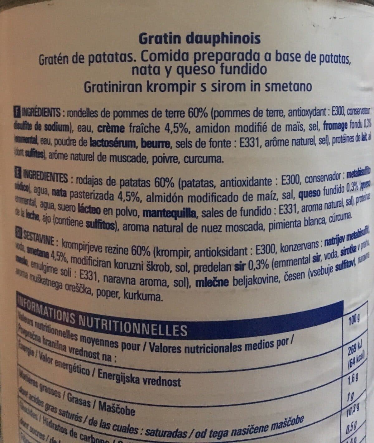 Eco+ Gratin dauphinois packshot
