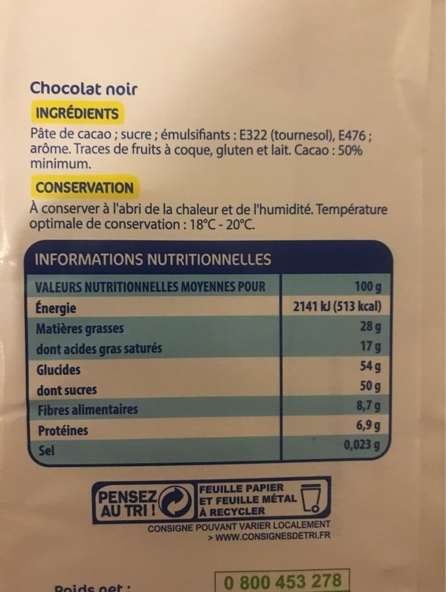 Éco+ Chocolat noir packshot