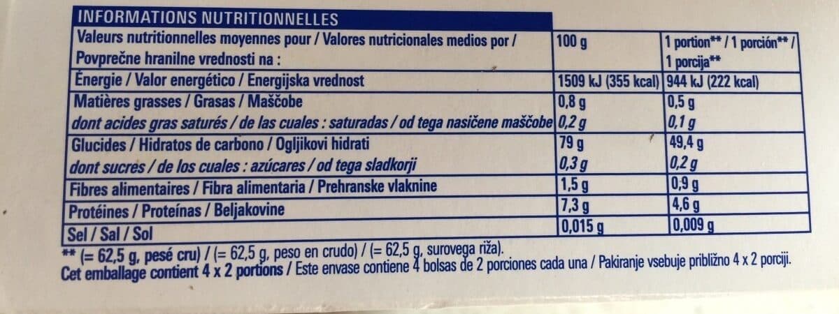 Eco+ Riz - Long étuvé packshot