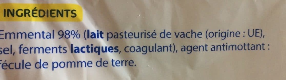 Eco+ Emmental râpé packshot