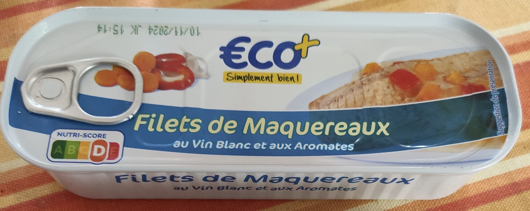 Eco+ Filets de Maquereaux au vin blanc packshot