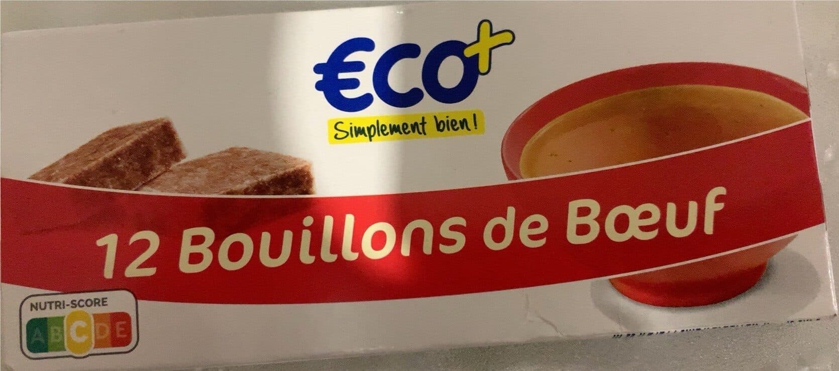 Eco (Leclerc) 12bouillons de boeuf packshot