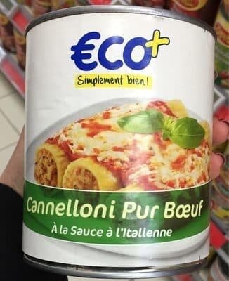 eco + Cannelloni Pur Bœuf packshot