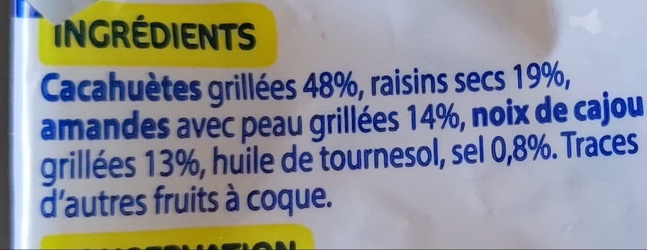 Leclerc Mélange de graines et de raisins packshot