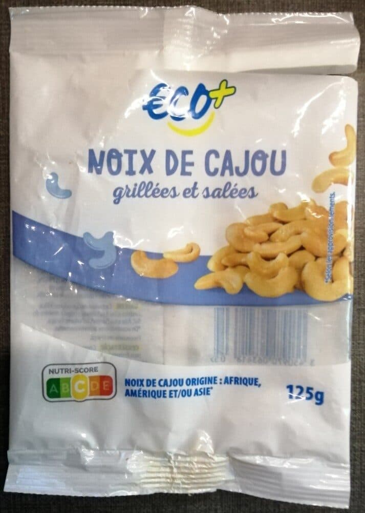 Eco+ Noix de Cajou - Grillées et Salées packshot