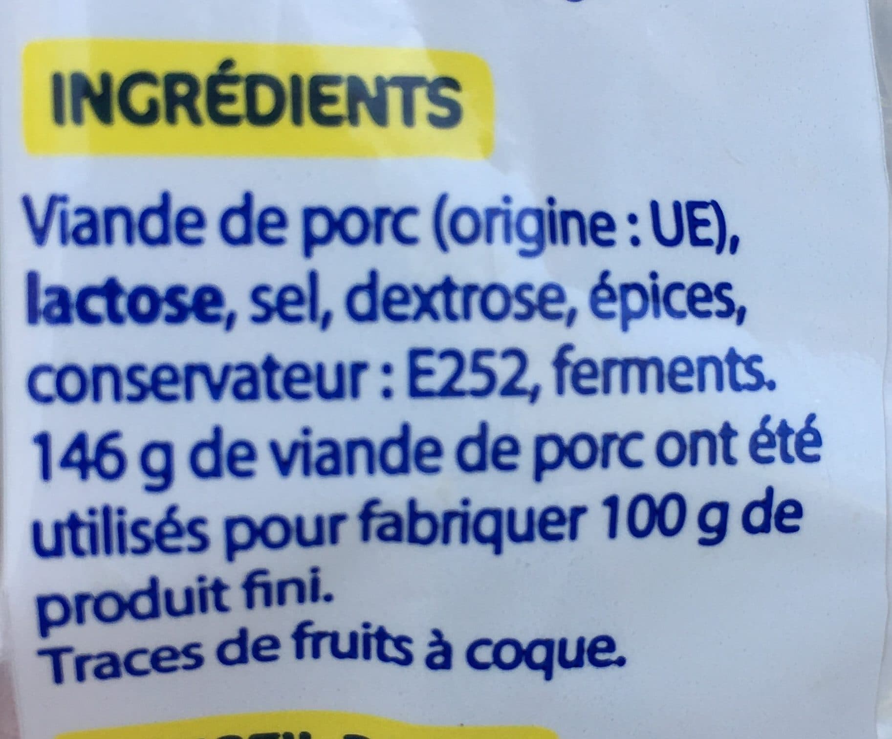€co Saucisson Sec packshot