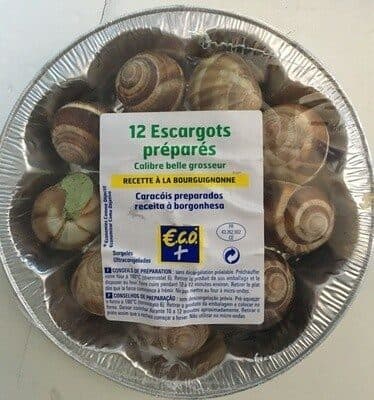 Eco+ 12 escargots préparés recette à la Bourguignonne packshot