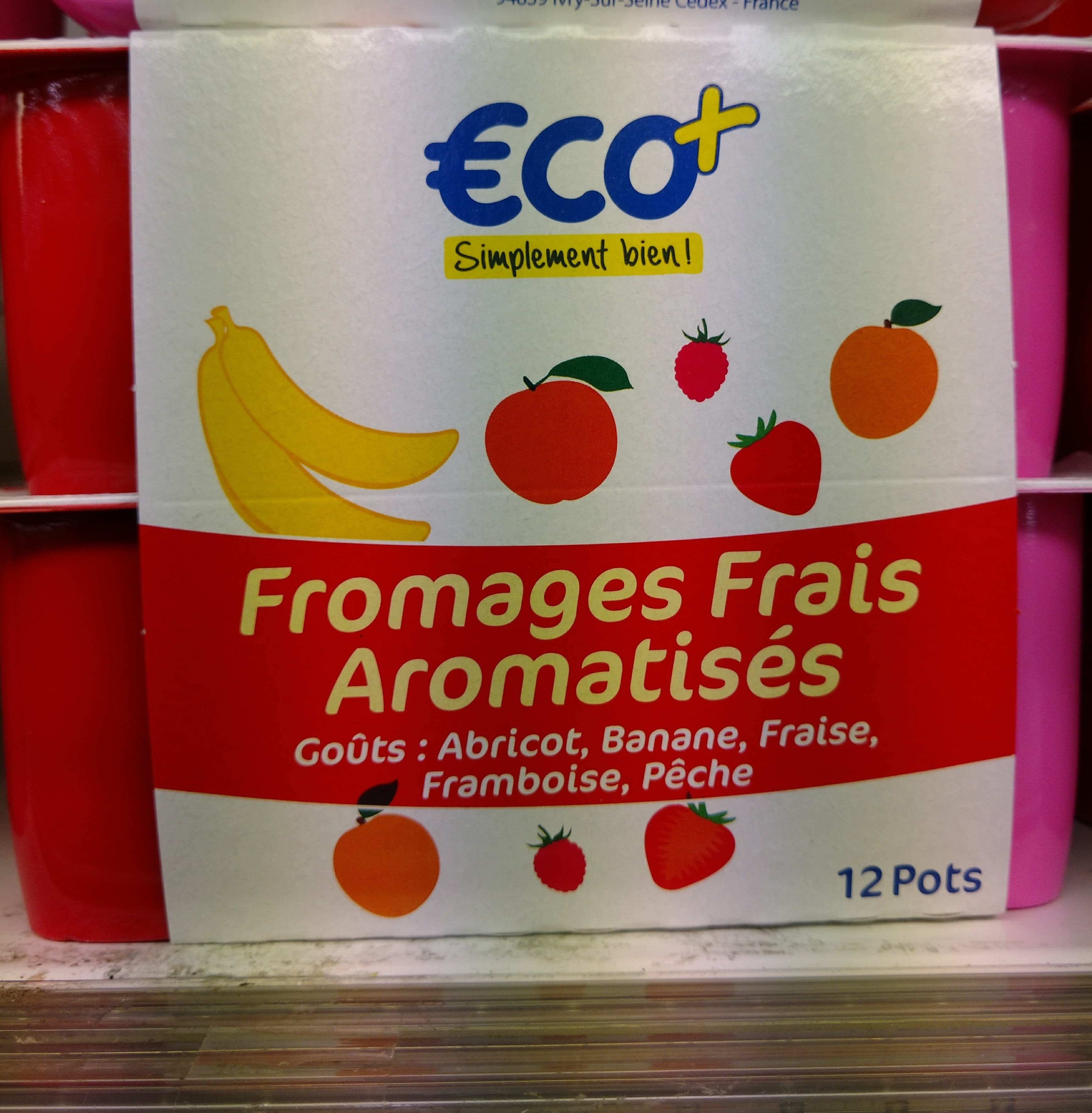 Eco+ Fromage Frais Fruits x12 packshot