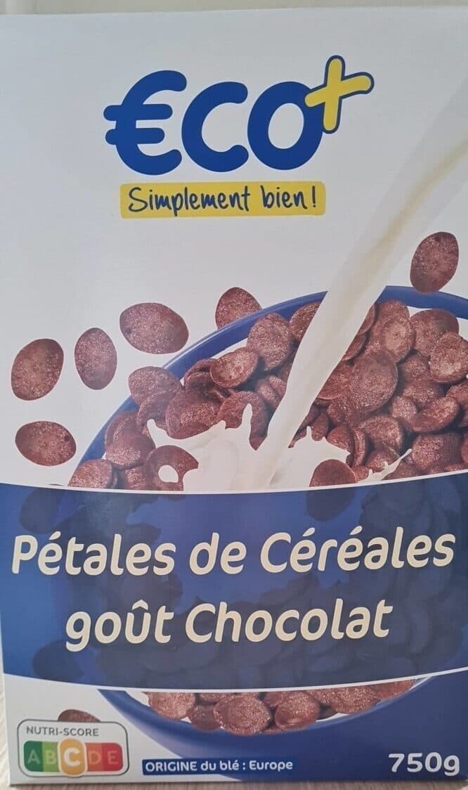 €.C.O.+ Pétales de céréales goût Chocolat packshot