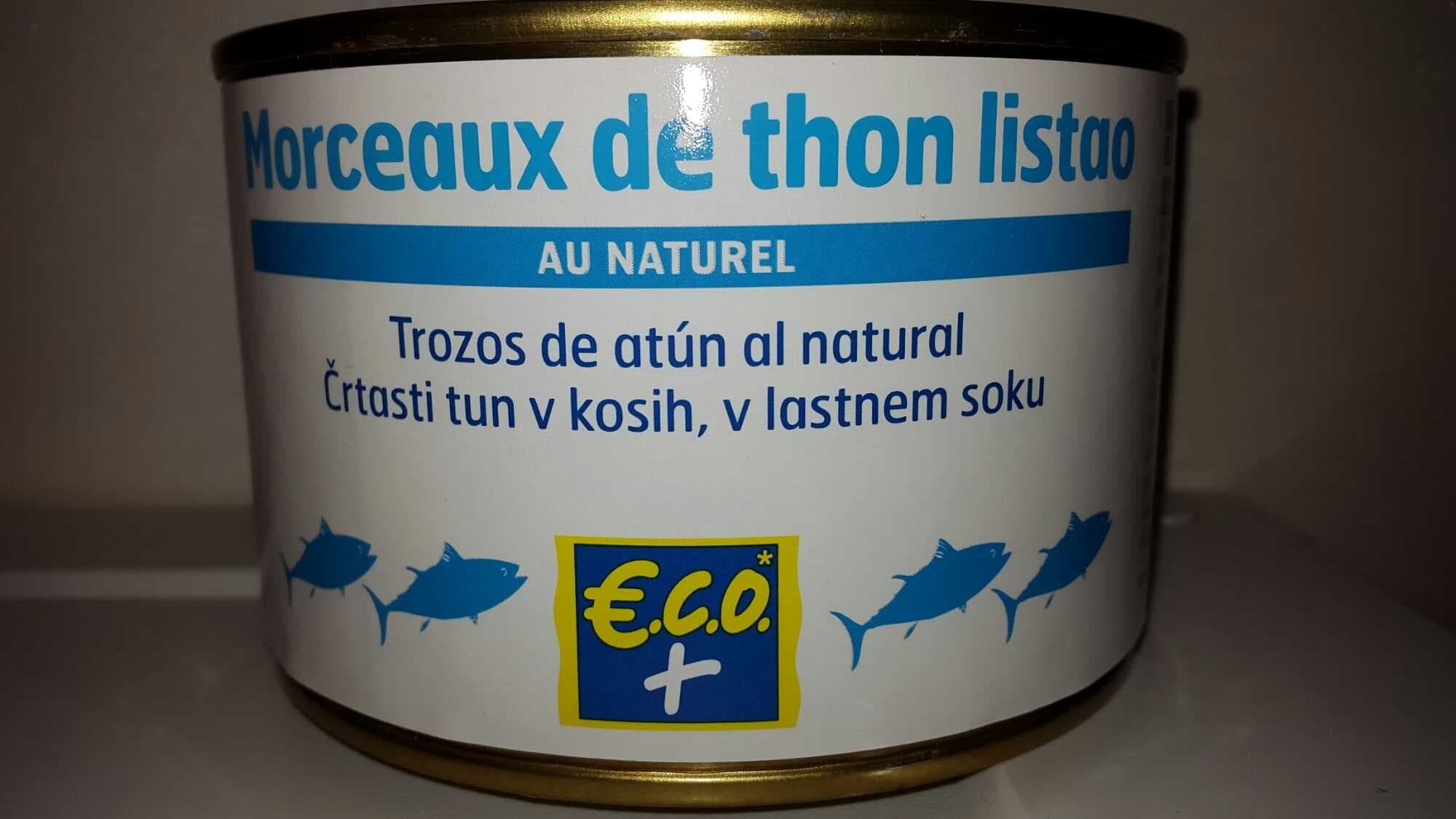 ECO+ Morceaux deThon Listao packshot