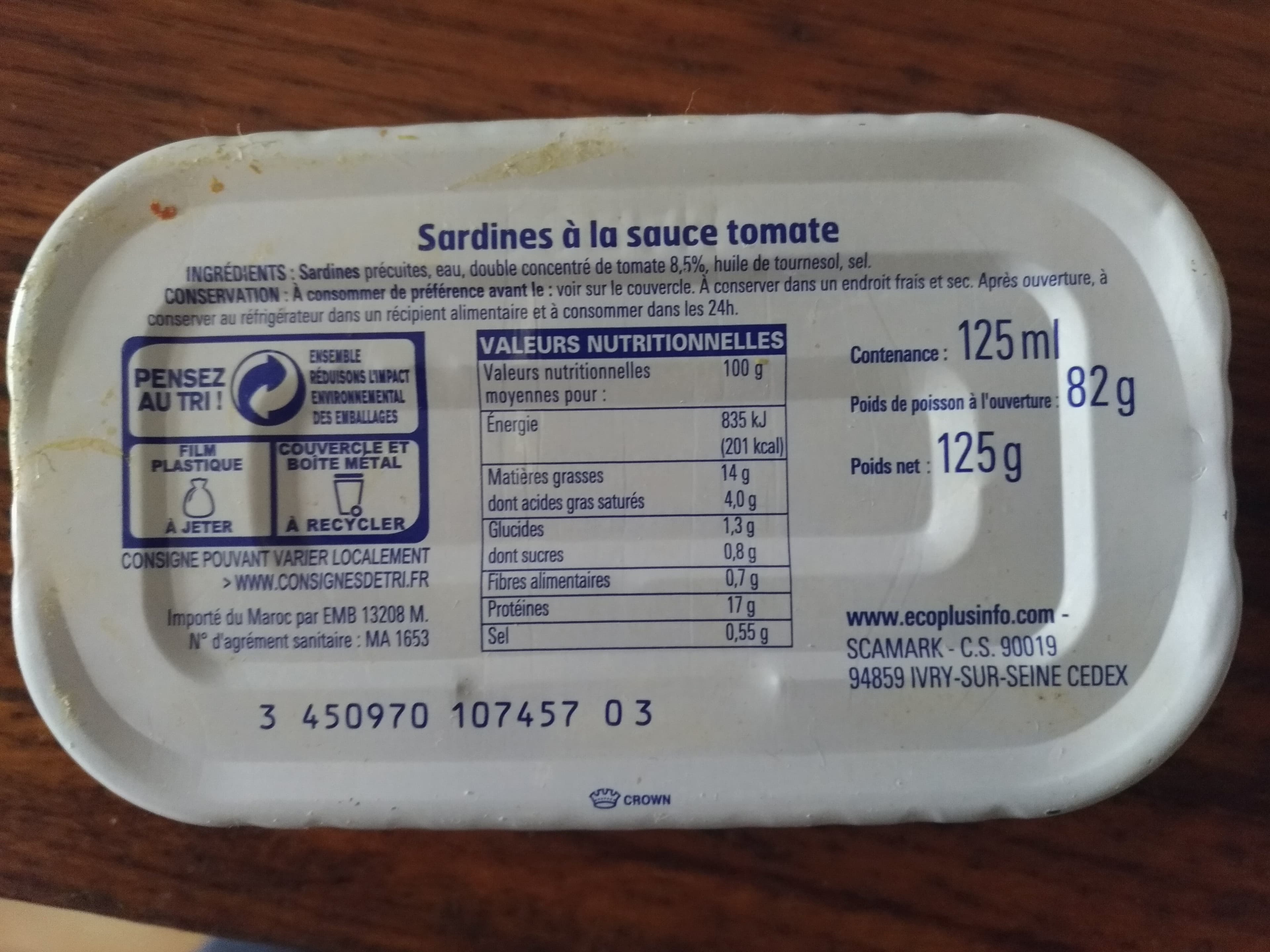 Eco+ Sardines à la tomate packshot