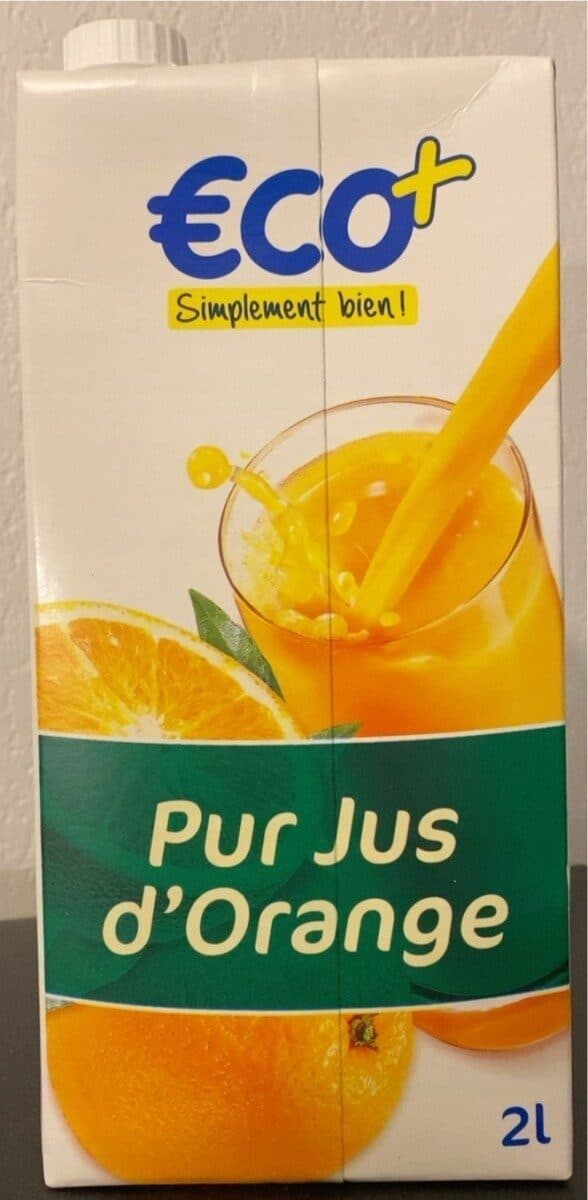 Eco+ Pur jus d'orange 2L packshot