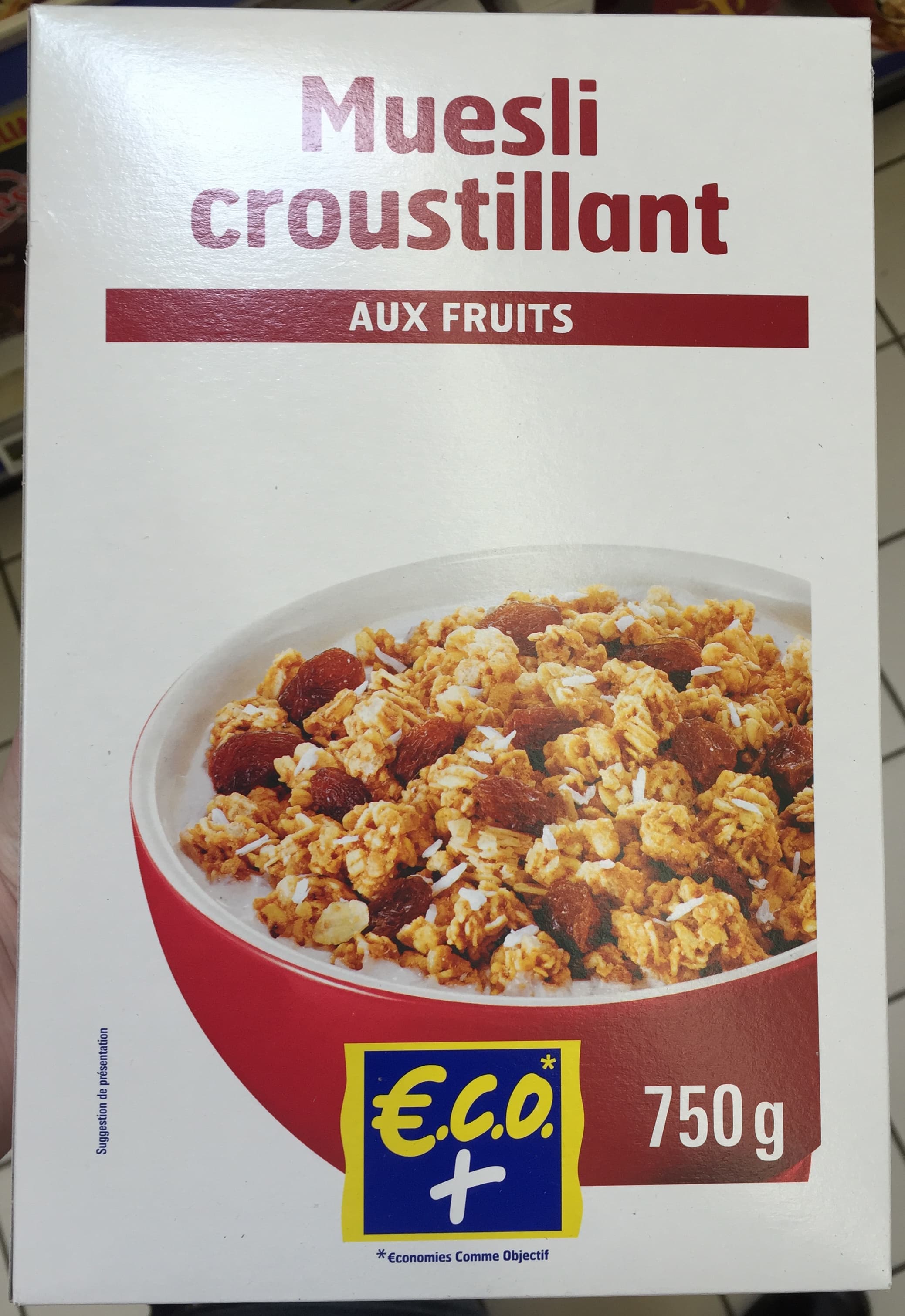 Eco+ Muesli croustillant aux fruits packshot