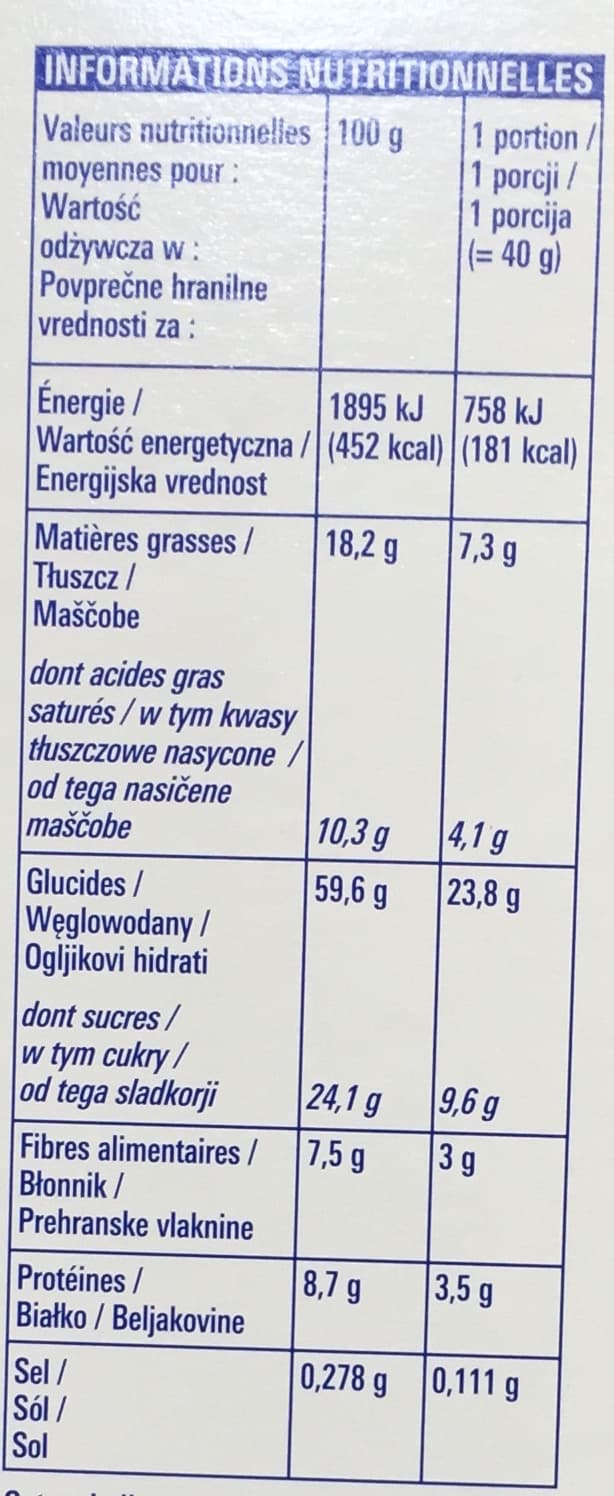 Eco+ Muesli croustillant aux fruits packshot