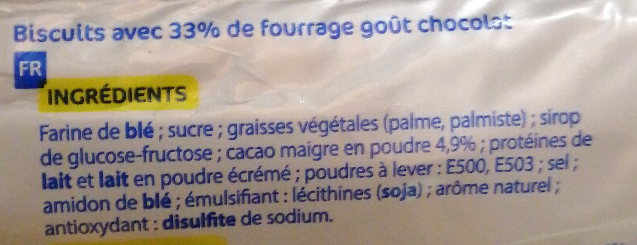 Eco Goûters ronds fourrés chocolat packshot