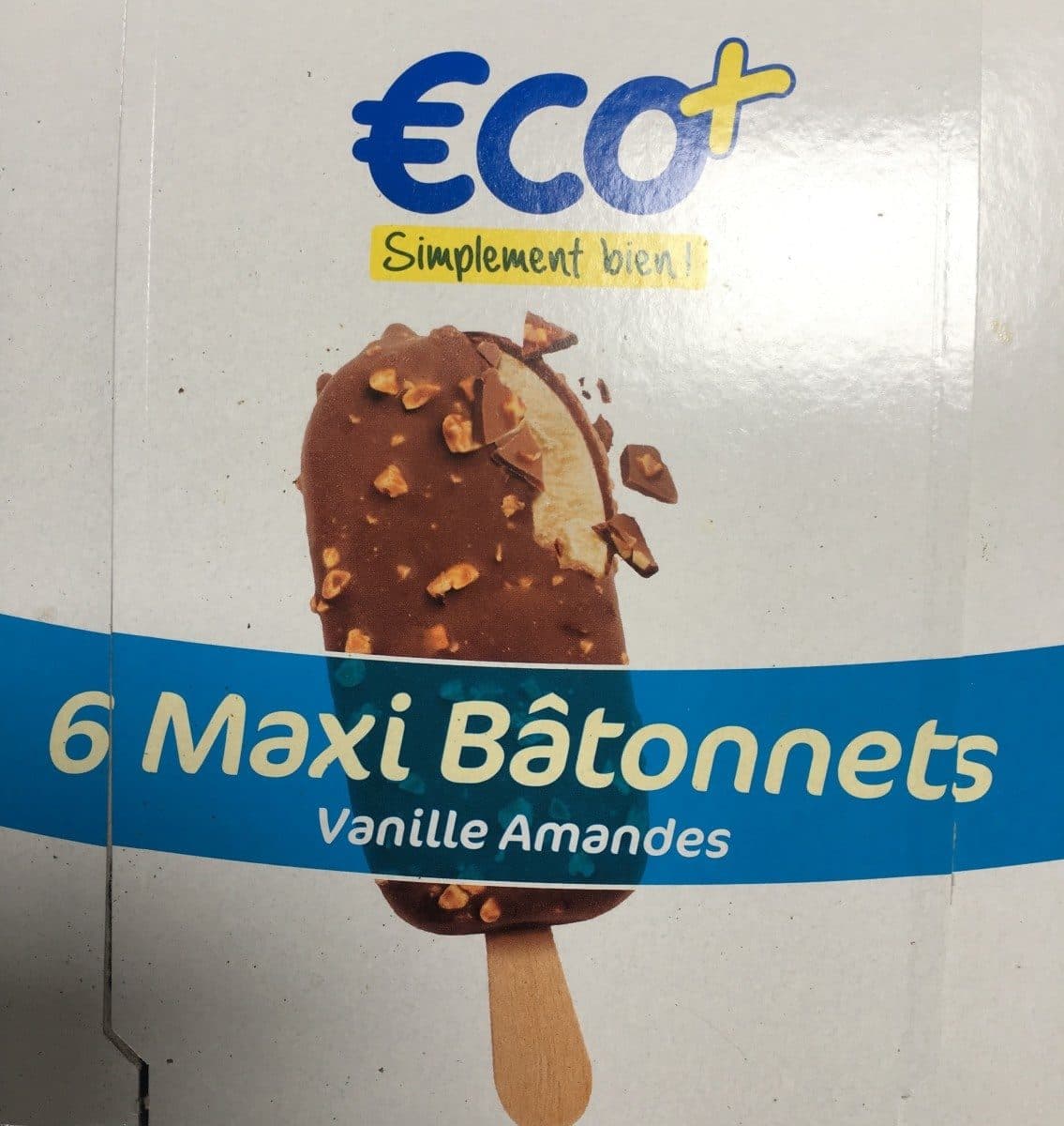 Eco+ Maxi Bâtonnets Vanille Amandes packshot