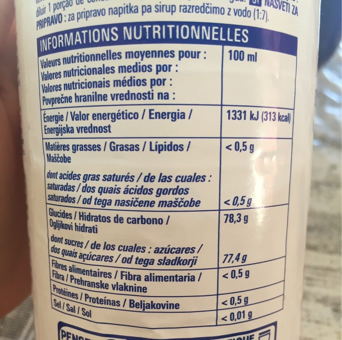 Eco+ Sirop de Pêche packshot