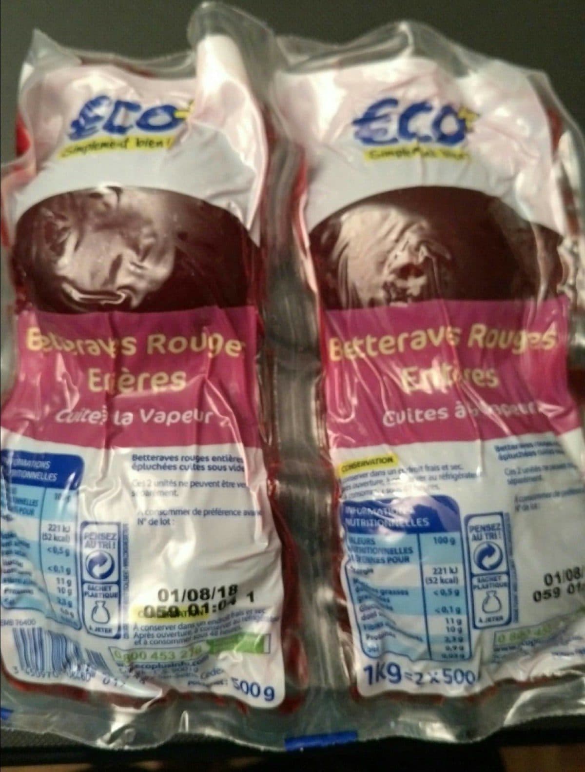 Eco+ Betteraves Rouges Entières packshot
