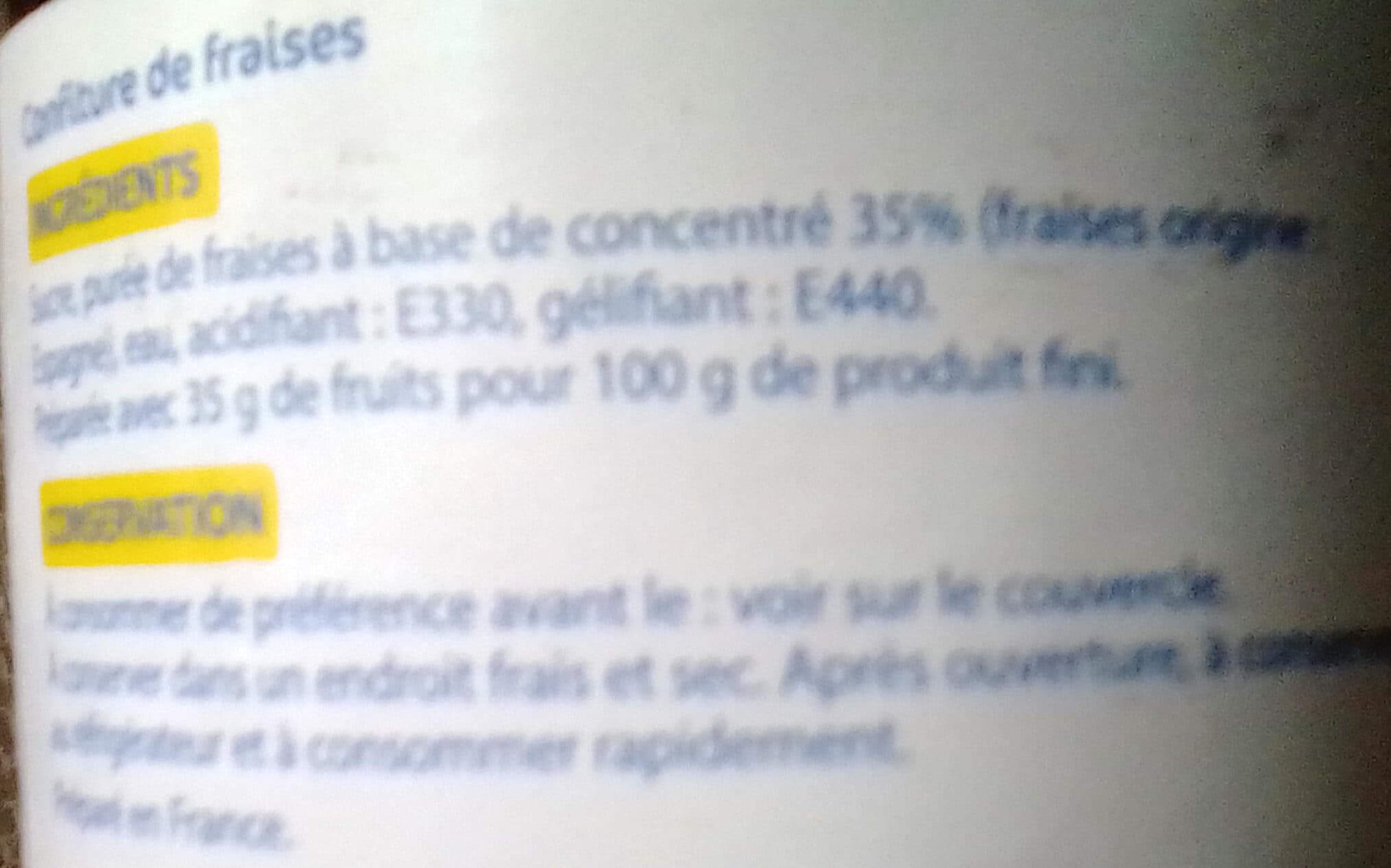 E.Leclerc Confiture De Fraises packshot